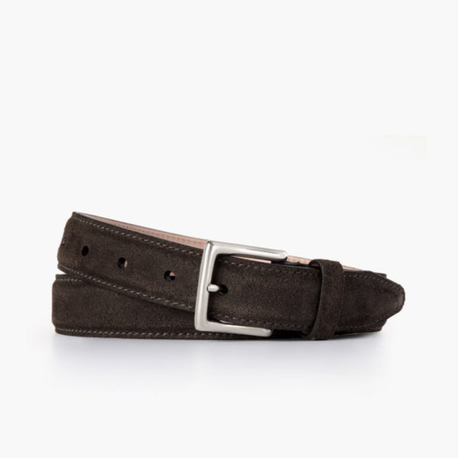 Dark Olive Suede Women's Classic Leather Belt Tuesday